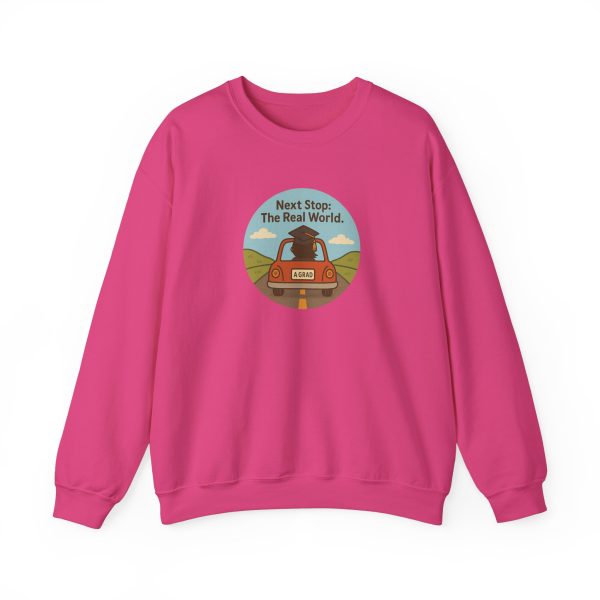 Next Stop Real World Graduation Sweatshirt - Image 13