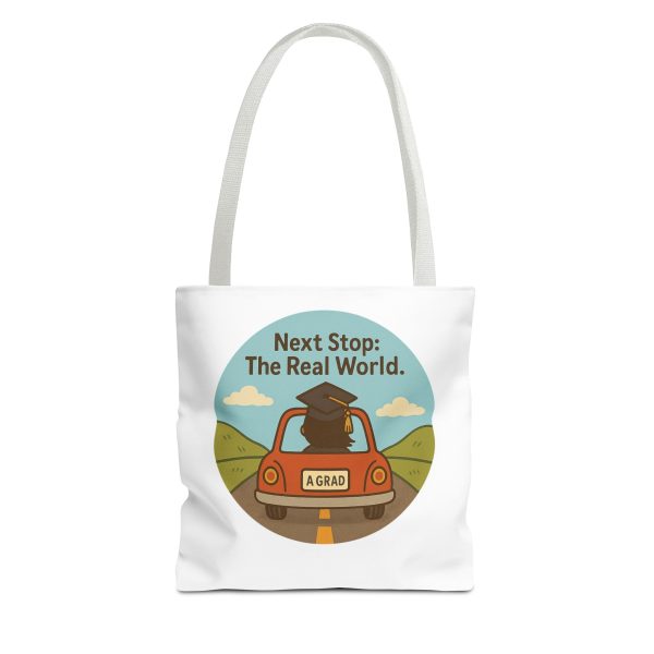 Next Stop Real World Graduation Tote Bag - Image 3