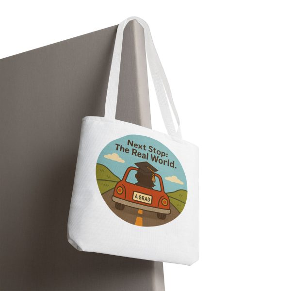 Next Stop Real World Graduation Tote Bag - Image 5
