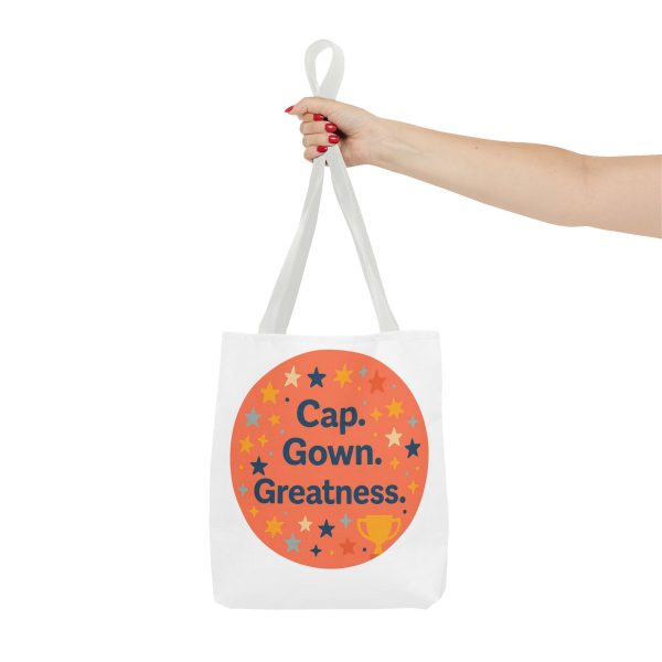 Cap, Gown, Greatness Graduation Tote Bag - Image 4