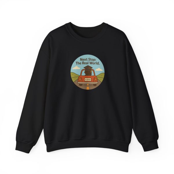 Next Stop Real World Graduation Sweatshirt - Image 5