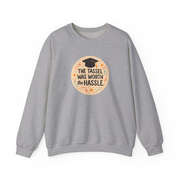 The Tassle Was Worth The Hassle Graduation Sweatshirt - Image 7