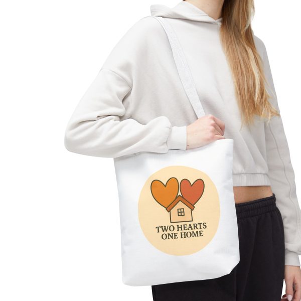 Two Hearts One Home Tote Bag - Image 6