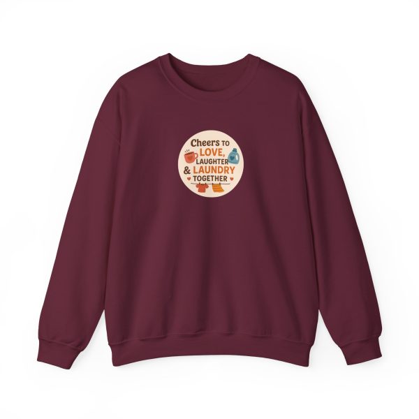 Cheers to Love Laundry And Laughter Sweatshirt - Image 9