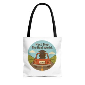 Next Stop Real World Graduation Tote Bag