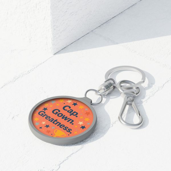Cap, Gown, Greatness Graduation Keyring Tag - Image 3