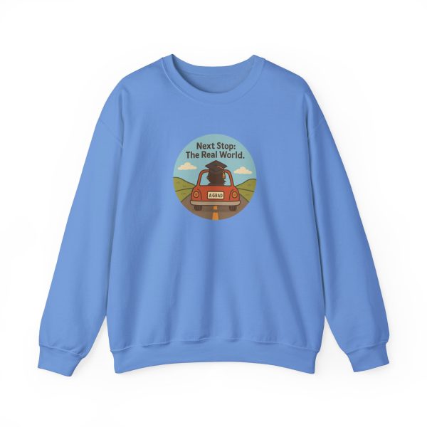 Next Stop Real World Graduation Sweatshirt - Image 11