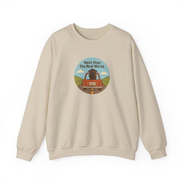 Next Stop Real World Graduation Sweatshirt - Image 6