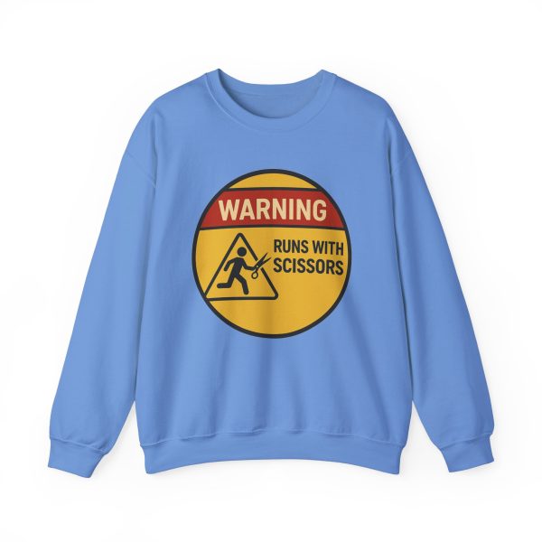 Warning Runs With Scissors Sweatshirt - Image 12