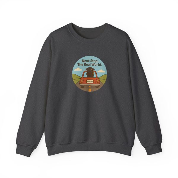 Next Stop Real World Graduation Sweatshirt - Image 10