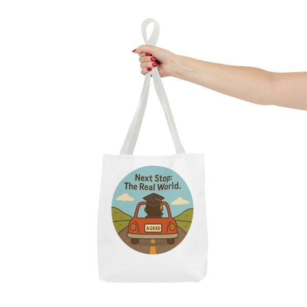 Next Stop Real World Graduation Tote Bag - Image 4