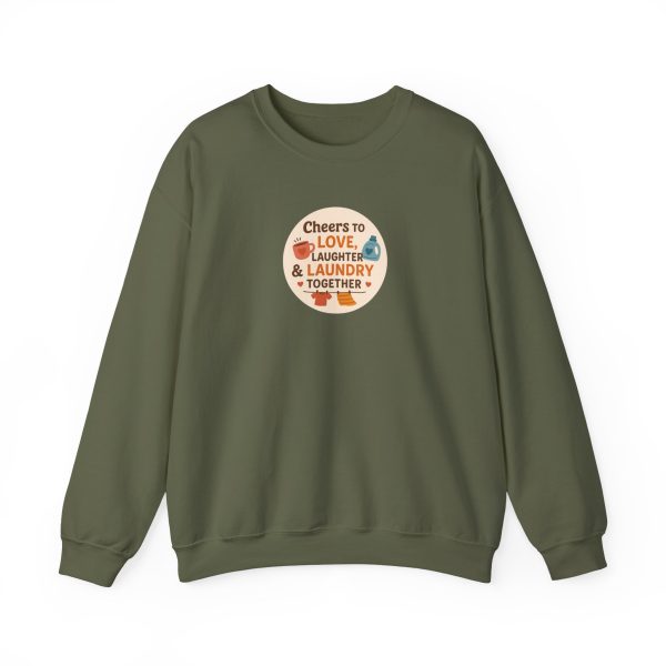 Cheers to Love Laundry And Laughter Sweatshirt - Image 10