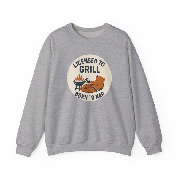 Licensed To Grill Born To Nap Sweatshirt - Image 7