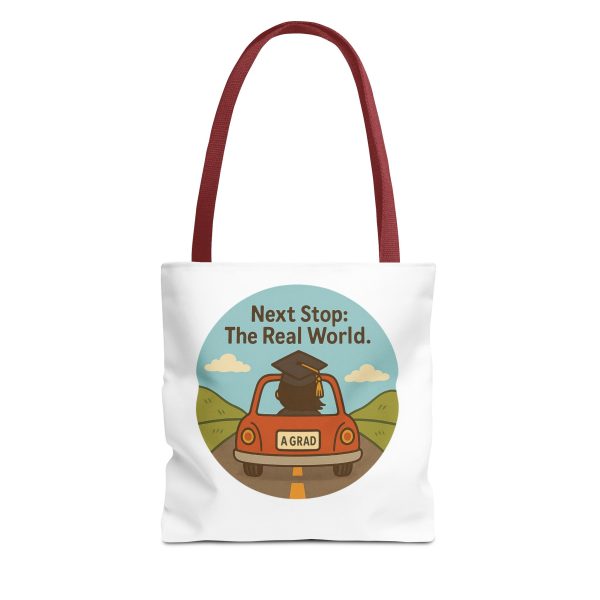 Next Stop Real World Graduation Tote Bag - Image 2