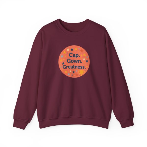 Cap, Gown, Greatness Graduation Sweatshirt - Image 8