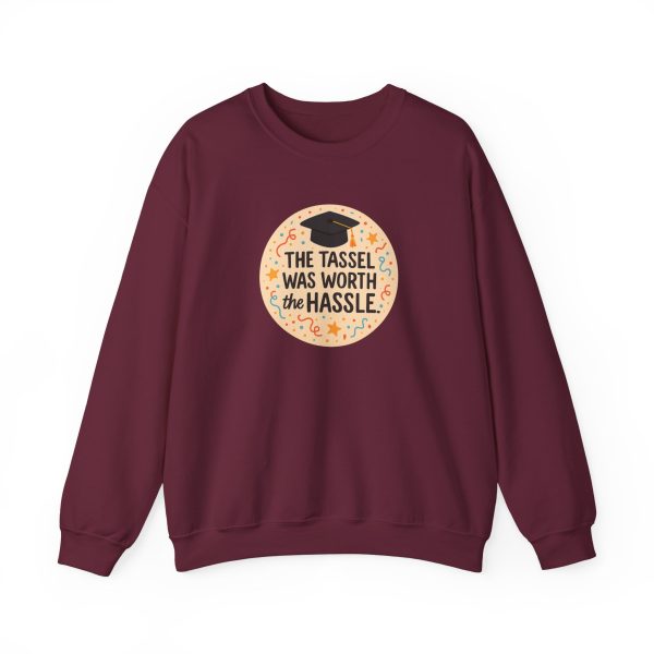 The Tassle Was Worth The Hassle Graduation Sweatshirt - Image 8
